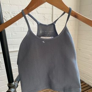 Crop Top - Blue/Gray